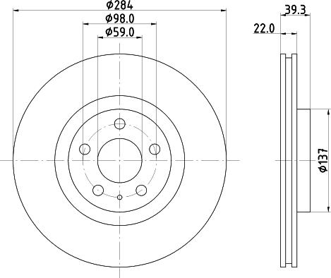 Pagid 50124 - Disque de frein cwaw.fr