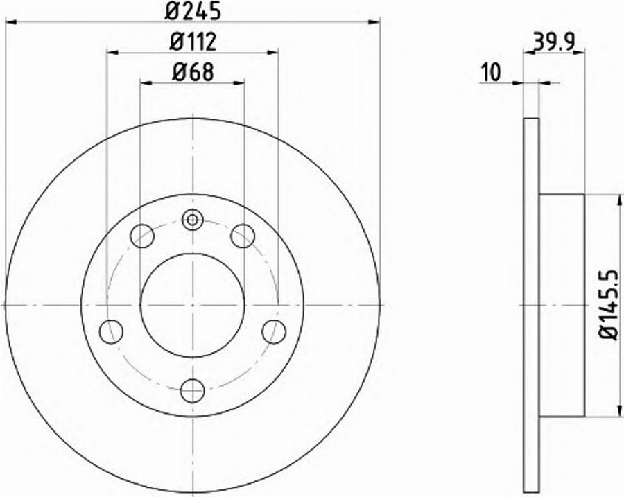 Pagid 50311PRO - Disque de frein cwaw.fr