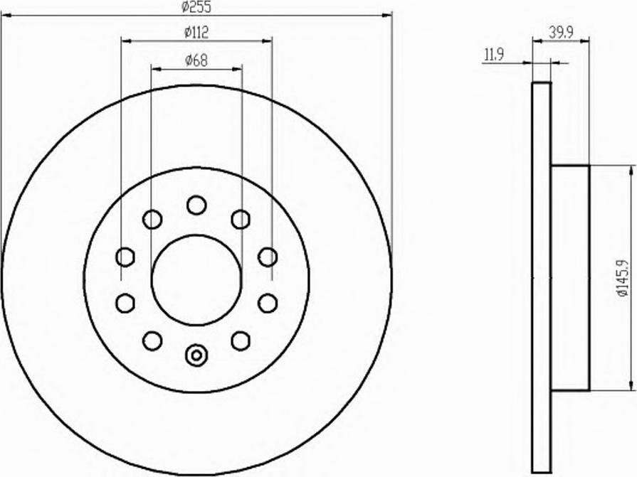 Pagid 50312PRO - Disque de frein cwaw.fr