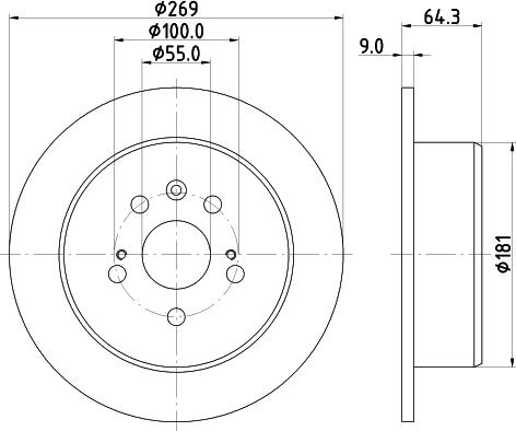 Pagid 50231 - Disque de frein cwaw.fr