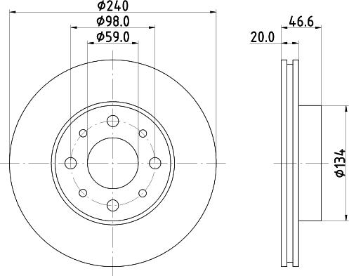 Pagid 50229 - Disque de frein cwaw.fr