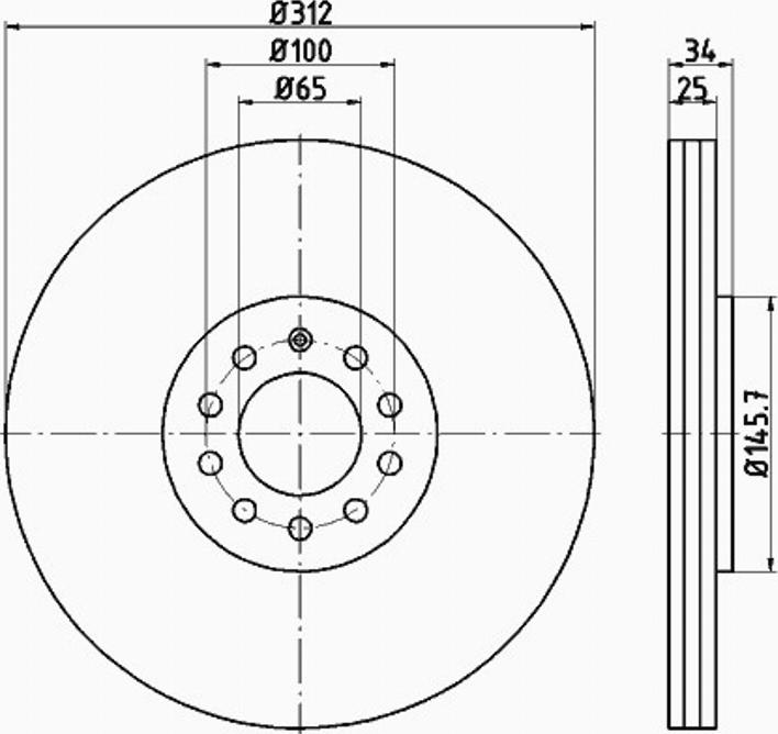 Pagid 53971PRO - Disque de frein cwaw.fr