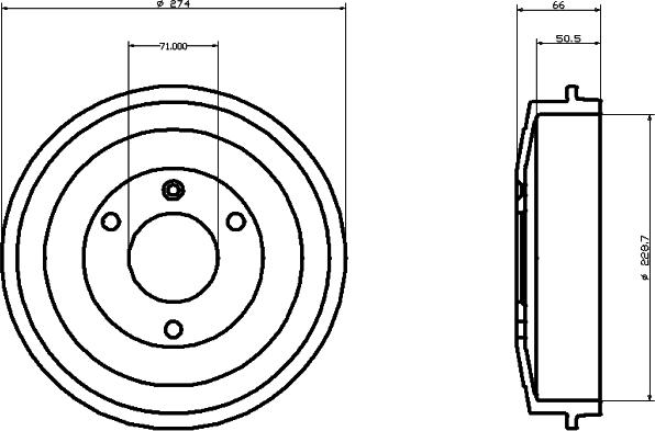 Pagid 60605 - Tambour de frein cwaw.fr