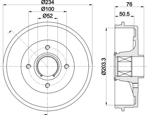 Pagid 61453 - Tambour de frein cwaw.fr