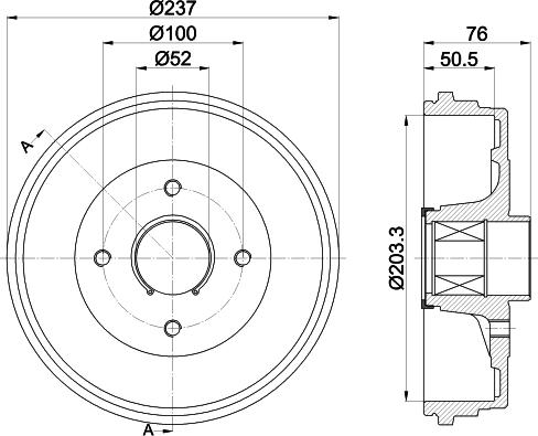 Pagid 61417 - Tambour de frein cwaw.fr