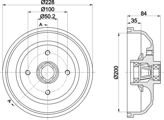 Pagid 61425 - Tambour de frein cwaw.fr