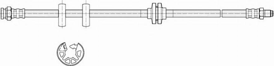 Pagid 70496 - Flexible de frein cwaw.fr