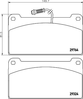 Pagid C5000 - Kit de plaquettes de frein, frein à disque cwaw.fr