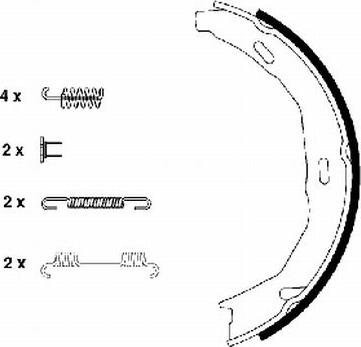 Pagid H9935 - Jeu de mâchoires de frein, frein de stationnement cwaw.fr