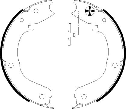 Pagid H9890 - Jeu de mâchoires de frein, frein de stationnement cwaw.fr