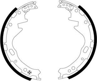 Pagid H8450 - Jeu de mâchoires de frein cwaw.fr