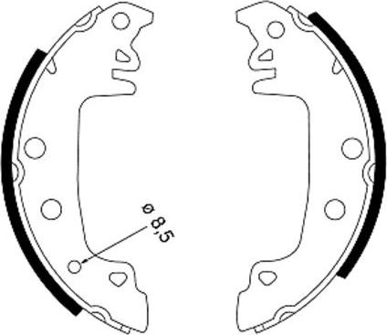 Pagid H8660 - Jeu de mâchoires de frein cwaw.fr