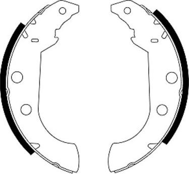 Pagid H8600 - Jeu de mâchoires de frein cwaw.fr