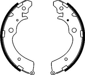 Pagid H8845 - Jeu de mâchoires de frein cwaw.fr