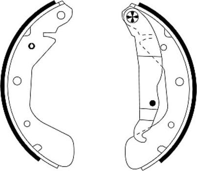 Pagid H8710 - Jeu de mâchoires de frein cwaw.fr