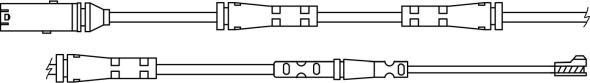 Pagid P8728 - Contact d'avertissement, usure des plaquettes de frein cwaw.fr