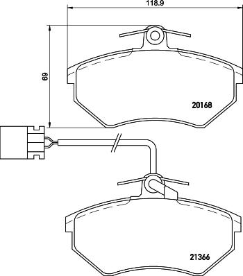 Pagid T5059 - Kit de plaquettes de frein, frein à disque cwaw.fr