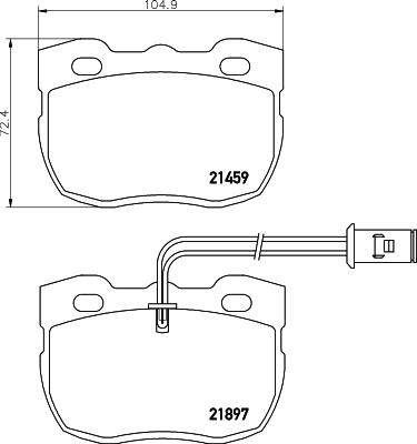 Pagid T0063 - Kit de plaquettes de frein, frein à disque cwaw.fr