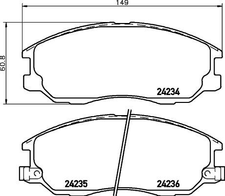 Pagid T1524 - Kit de plaquettes de frein, frein à disque cwaw.fr