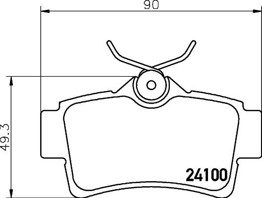 Pagid T1666 - Kit de plaquettes de frein, frein à disque cwaw.fr