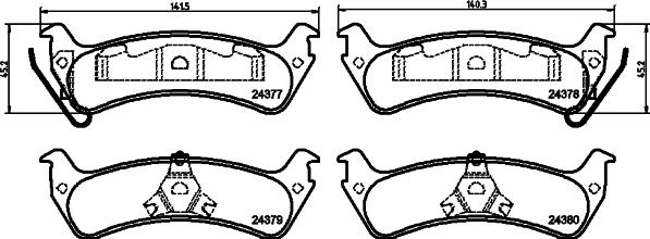 Pagid T1614 - Kit de plaquettes de frein, frein à disque cwaw.fr