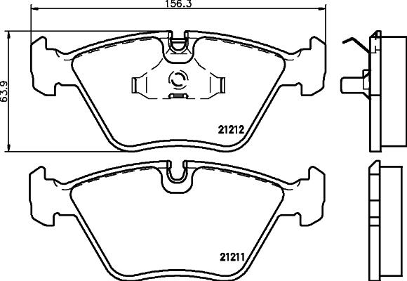 Pagid T1116 - Kit de plaquettes de frein, frein à disque cwaw.fr