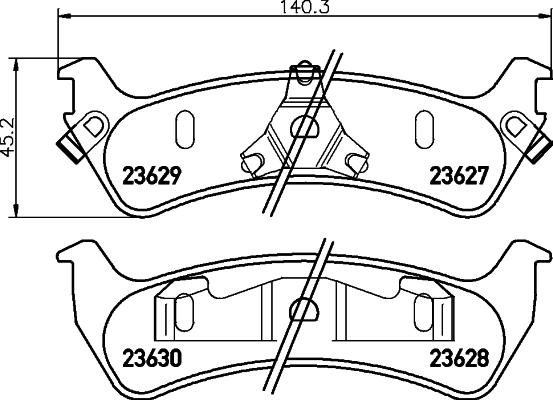 Pagid T1311 - Kit de plaquettes de frein, frein à disque cwaw.fr