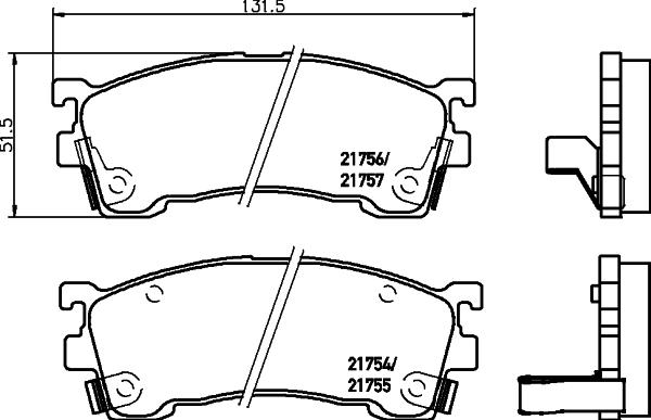 Pagid T3002 - Kit de plaquettes de frein, frein à disque cwaw.fr