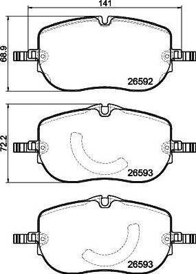 Pagid T2963 - Kit de plaquettes de frein, frein à disque cwaw.fr