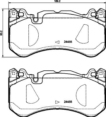 Pagid T2698 - Kit de plaquettes de frein, frein à disque cwaw.fr