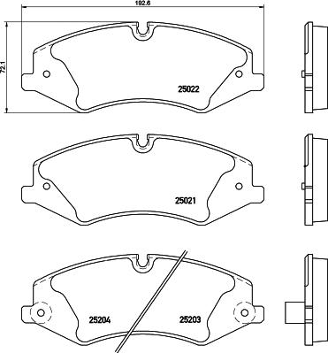 Pagid T2012 - Kit de plaquettes de frein, frein à disque cwaw.fr