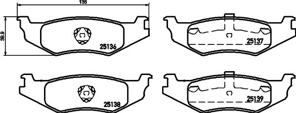 Pagid T2032 - Kit de plaquettes de frein, frein à disque cwaw.fr