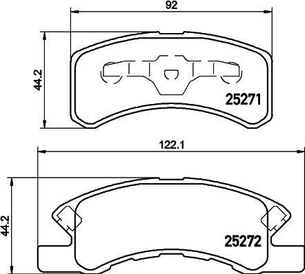 Pagid T2136 - Kit de plaquettes de frein, frein à disque cwaw.fr