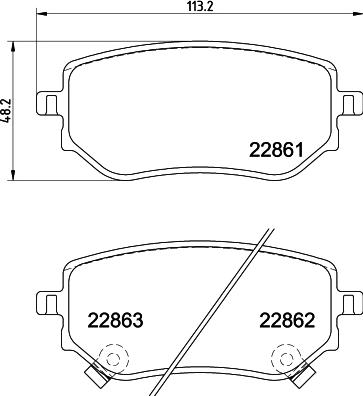 Pagid T2807 - Kit de plaquettes de frein, frein à disque cwaw.fr