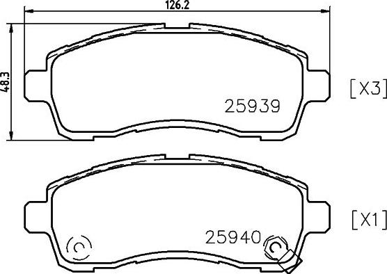 Pagid T2333 - Kit de plaquettes de frein, frein à disque cwaw.fr