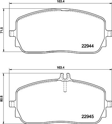 Pagid T2799 - Kit de plaquettes de frein, frein à disque cwaw.fr