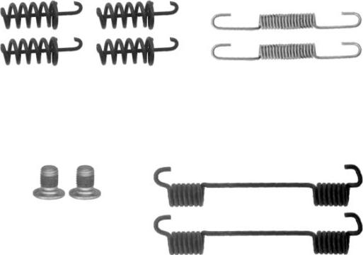 Pagid X0215 - Kit d'accessoires, mâchoires de frein de stationnement cwaw.fr