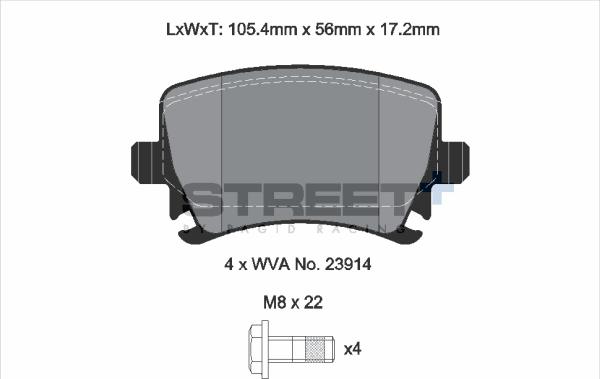 PAGID Racing T8049SP2001 - Kit de plaquettes de frein, frein à disque cwaw.fr