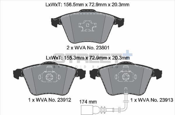 PAGID Racing T8046SP2001 - Kit de plaquettes de frein, frein à disque cwaw.fr