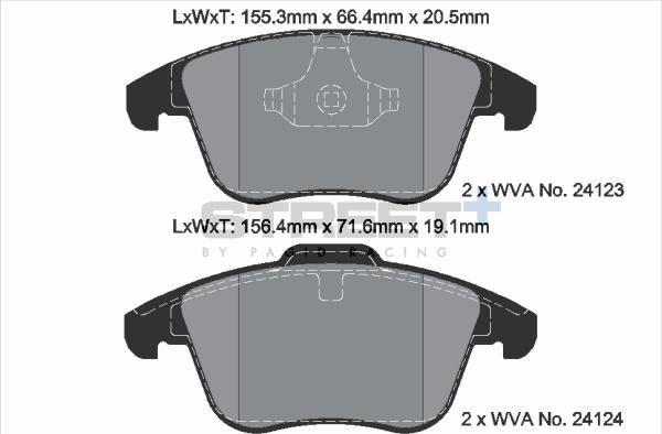 PAGID Racing T8056SP2001 - Kit de plaquettes de frein, frein à disque cwaw.fr