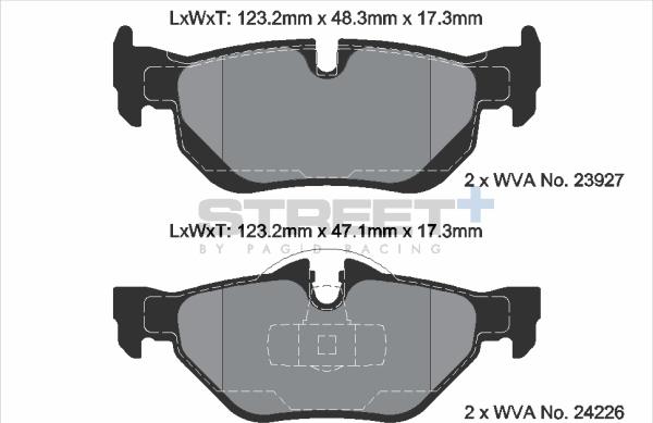 PAGID Racing T8051SP2001 - Kit de plaquettes de frein, frein à disque cwaw.fr