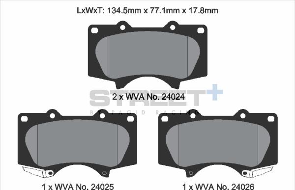 PAGID Racing T8053SP2001 - Kit de plaquettes de frein, frein à disque cwaw.fr