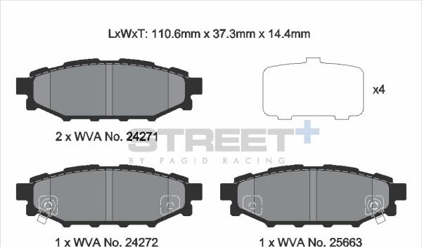 PAGID Racing T8065SP2001 - Kit de plaquettes de frein, frein à disque cwaw.fr