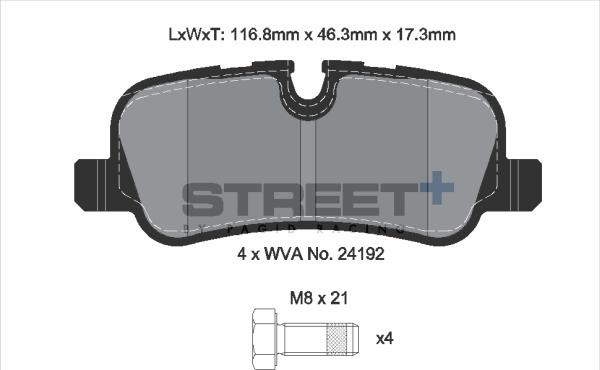 PAGID Racing T8061SP2001 - Kit de plaquettes de frein, frein à disque cwaw.fr