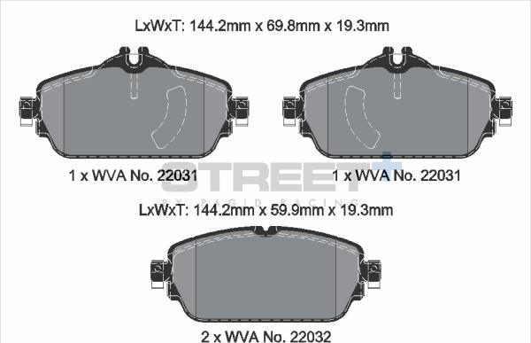 PAGID Racing T8008SP2001 - Kit de plaquettes de frein, frein à disque cwaw.fr