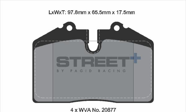 PAGID Racing T8002SP2001 - Kit de plaquettes de frein, frein à disque cwaw.fr