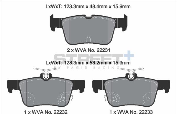 PAGID Racing T8013SP2001 - Kit de plaquettes de frein, frein à disque cwaw.fr