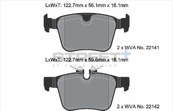 PAGID Racing T8012SP2001 - Kit de plaquettes de frein, frein à disque cwaw.fr