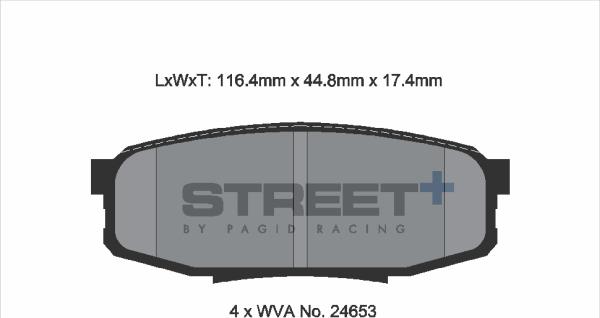 PAGID Racing T8084SP2001 - Kit de plaquettes de frein, frein à disque cwaw.fr