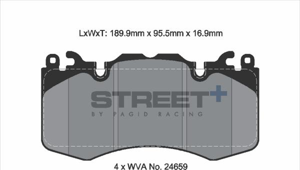 PAGID Racing T8085SP2001 - Kit de plaquettes de frein, frein à disque cwaw.fr